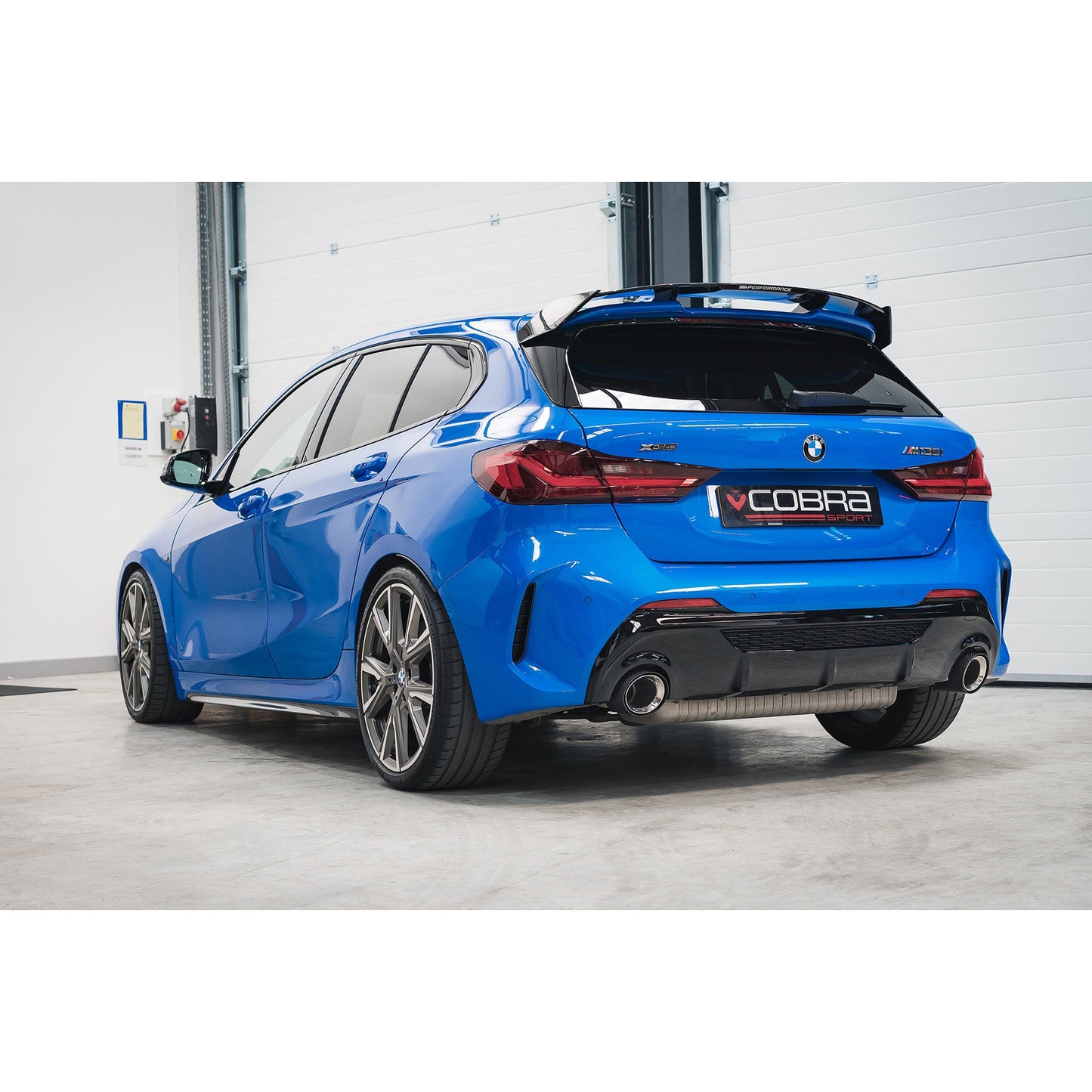 Cobra Sport BMW M135i xDrive (F40) OEM Style M Performance Tips - Carbon Fibre Larger 4" Slip-on Replacement Tailpipes