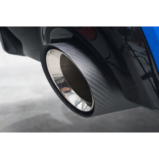 Cobra Sport BMW M135i xDrive (F40) OEM Style M Performance Tips - Carbon Fibre Larger 4" Slip-on Replacement Tailpipes