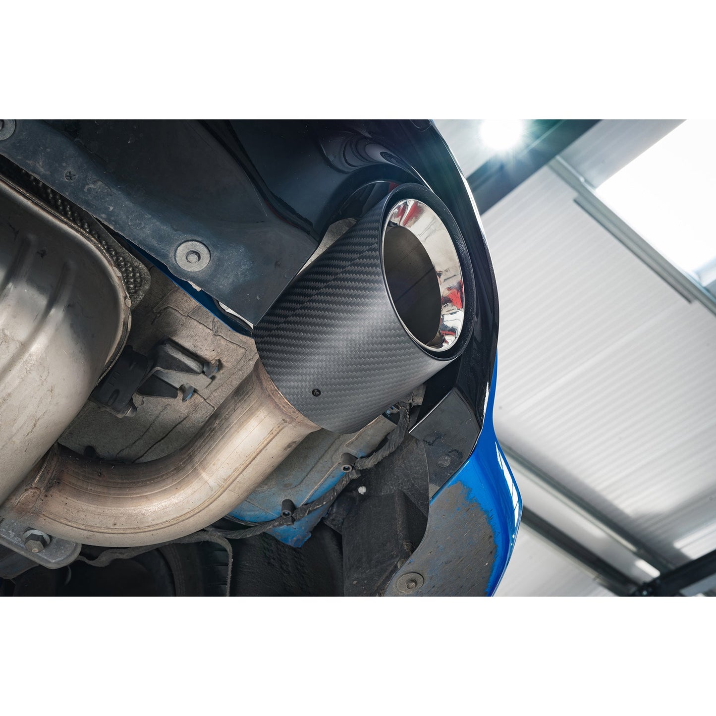 Cobra Sport BMW M135i xDrive (F40) OEM Style M Performance Tips - Carbon Fibre Larger 4" Slip-on Replacement Tailpipes