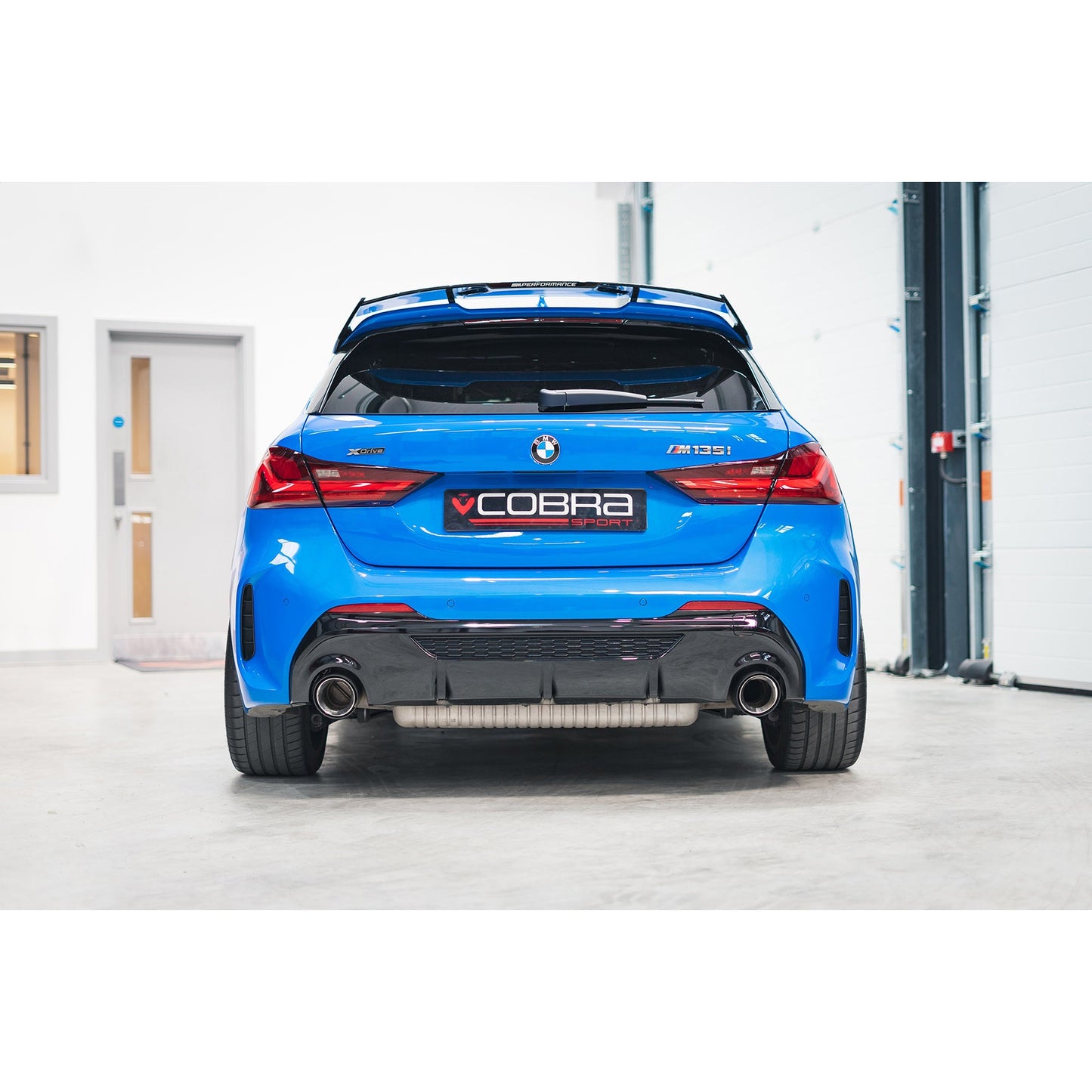 Cobra Sport BMW M135i xDrive (F40) OEM Style M Performance Tips - Carbon Fibre Larger 4" Slip-on Replacement Tailpipes